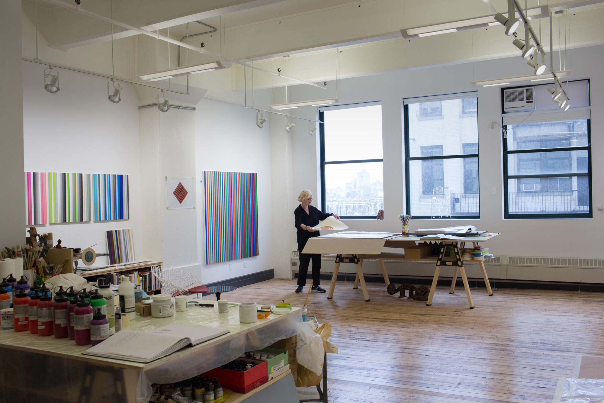 Gabriele Evertz at studio